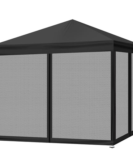 Mountview Gazebo Pop Up Marquee Outdoor Black-1973193756840693760