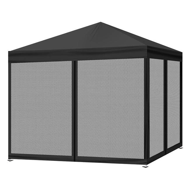 Mountview Gazebo Pop Up Marquee Outdoor Black-1973193756840693760