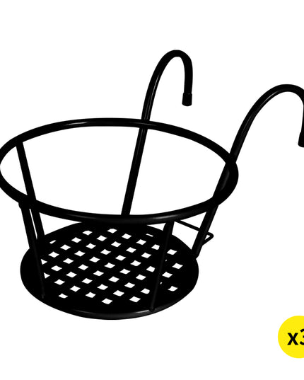 Levede 3x Plant Stand flower Holder Black-1975420370240540672