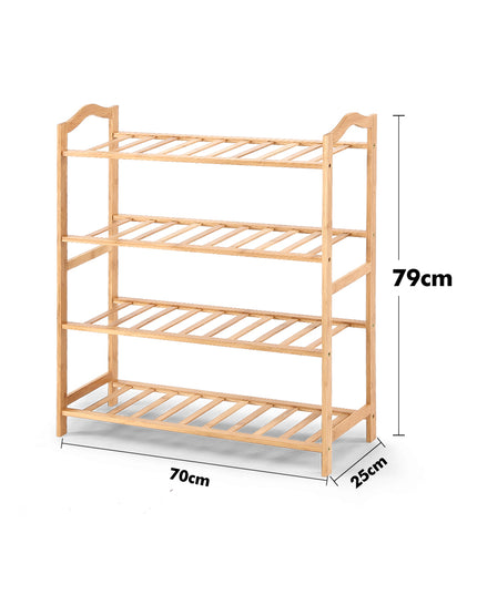Levede Bamboo Shoe Rack Storage Wooden-1975420509898280962