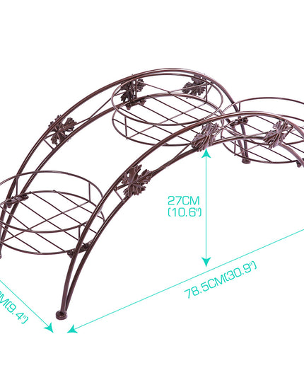 Levede Plant Stand Outdoor Indoor Metal Bronze-1973193797751934978