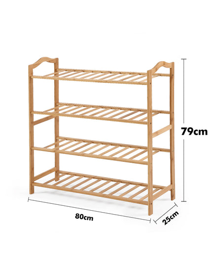 Levede Bamboo Shoe Rack Storage Wooden-1975420510082830338