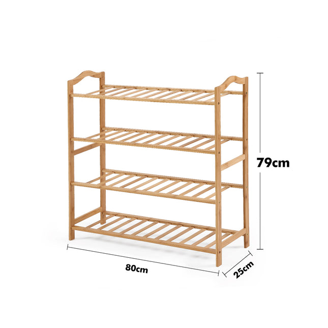 Levede Bamboo Shoe Rack Storage Wooden-1975420510082830338