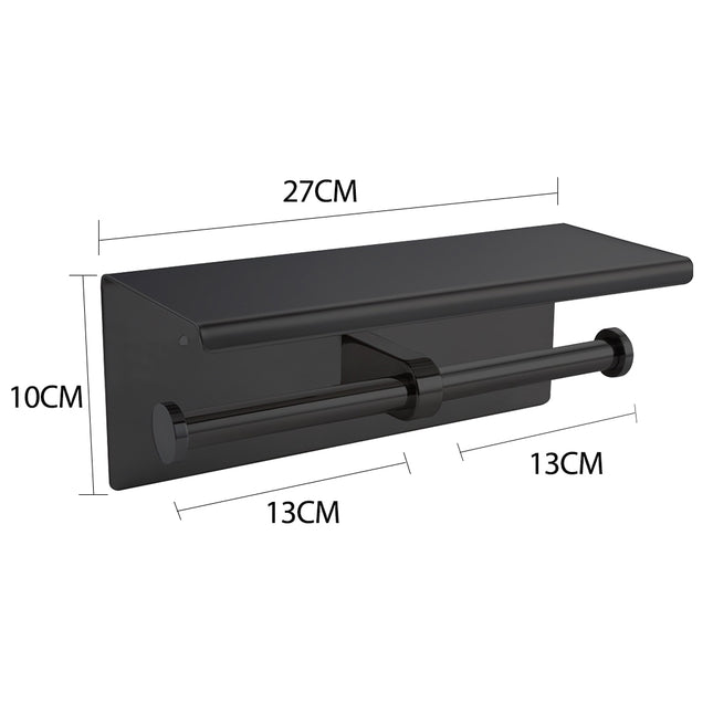 Toilet Paper Holder Double Roll Stainless-1973193462371192834