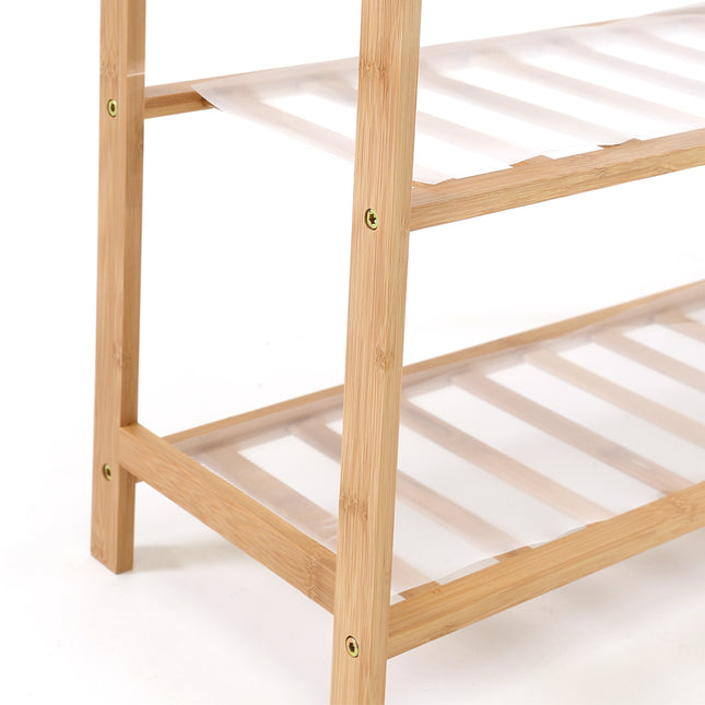 Levede Bamboo Shoe Rack Storage Wooden-1975420509898280966