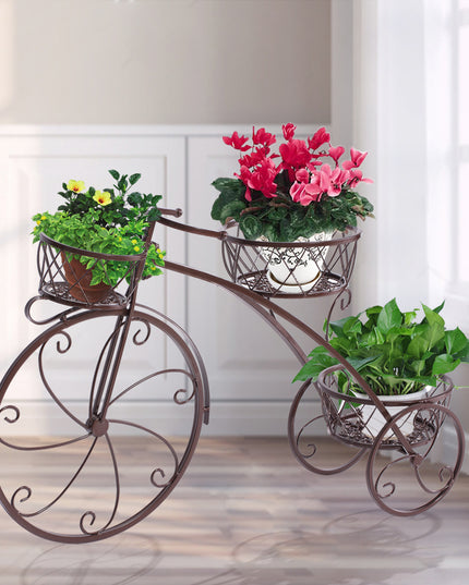 Levede Plant Stand Outdoor Indoor Metal Bronze-1975420374518730759