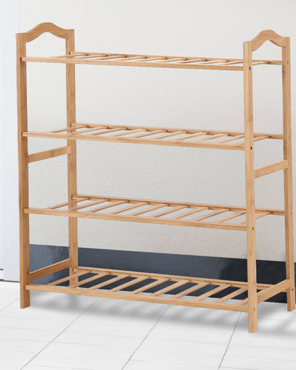 Levede Bamboo Shoe Rack Storage Wooden-1975420509898280967