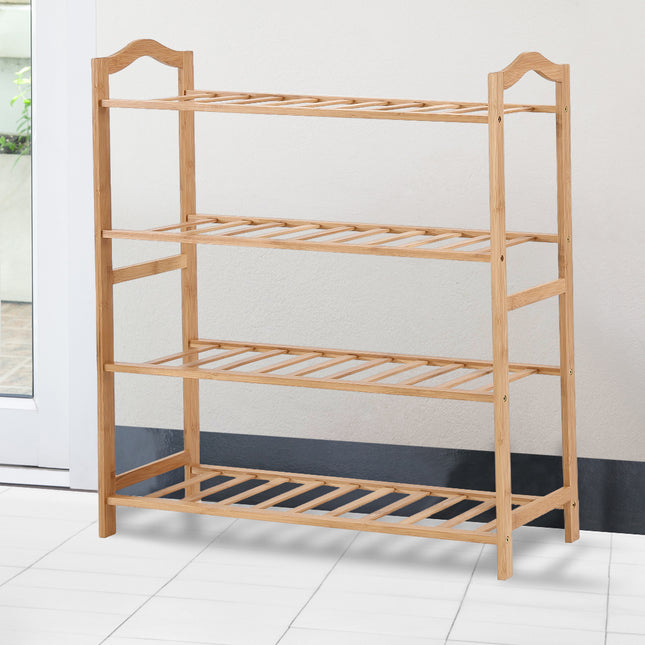 Levede Bamboo Shoe Rack Storage Wooden-1975420509898280967