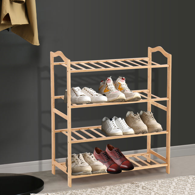 Levede Bamboo Shoe Rack Storage Wooden-1975420510082830343