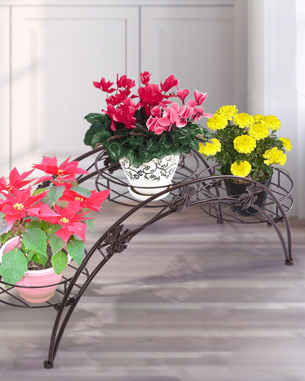 Levede Plant Stand Outdoor Indoor Metal Bronze-1973193797751934983