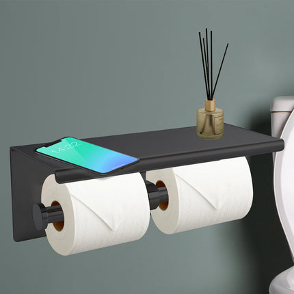 Toilet Paper Holder Double Roll Stainless-1973193462371192839