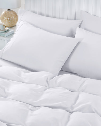 Royal Comfort Bamboo Cooling 2000TC 6-Piece Combo Set -Double-White-1951134845023424514