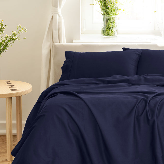 Royal Comfort - Balmain 1000TC Bamboo cotton Sheet Sets (Queen) - Royal Blue-1951134877931933696