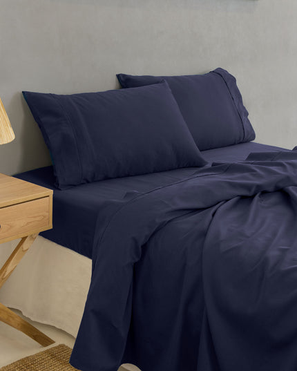 Royal Comfort - Balmain 1000TC Bamboo cotton Sheet Sets (Queen) - Royal Blue-1951134877931933697