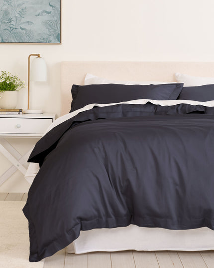 Royal Comfort - Balmain 1000TC Bamboo cotton Quilt Cover Sets (King) - Charcoal-1951134830909591552