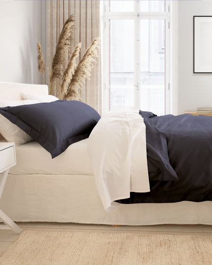 Royal Comfort - Balmain 1000TC Bamboo cotton Quilt Cover Sets (King) - Charcoal-1951134830909591554