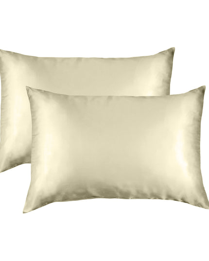 SILK PILLOW CASE TWIN PACK - SIZE: 51X76CM - Sage-1951134814539223044
