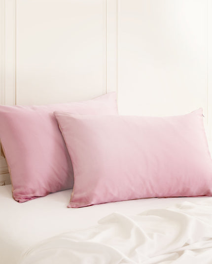 SILK PILLOW CASE TWIN PACK - SIZE: 51X76CM? - Lilac-1951134814916710400
