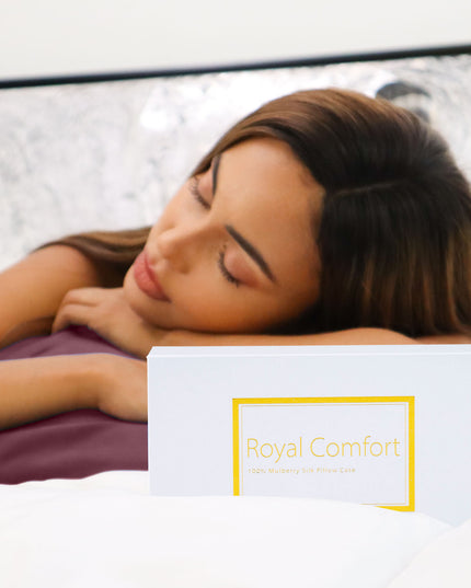 SILK PILLOW CASE TWIN PACK - SIZE: 51X76CM? - Malaga Wine-1951134815281614855