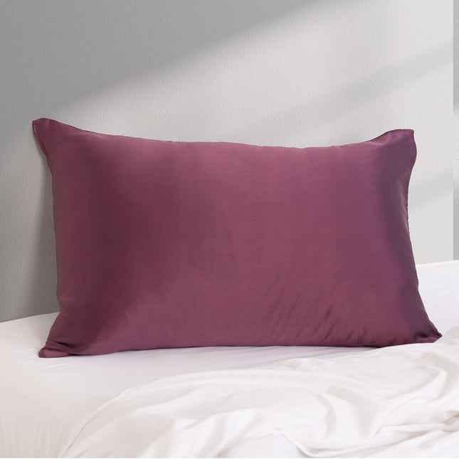Pure Silk Pillow Case by Royal Comfort (Single Pack) - Malaga Wine-1951134815860428803