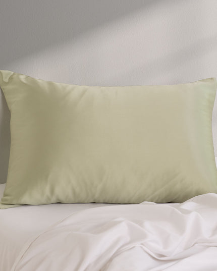 Pure Silk Pillow Case by Royal Comfort (Single Pack) - Sage-1951134816057561091