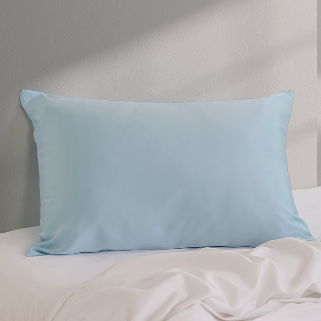 Pure Silk Pillow Case by Royal Comfort (Single Pack) - Soft Blue-1951134816229527555