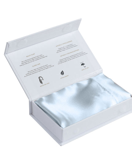 Pure Silk Pillow Case by Royal Comfort (Single Pack) - Soft Blue-1951134816229527557