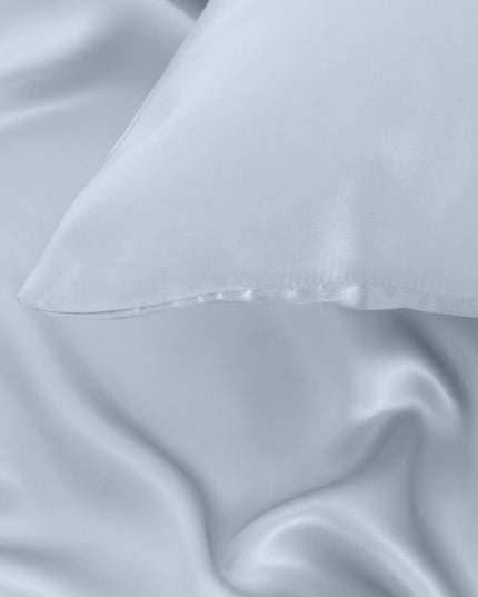 Pure Silk Pillow Case by Royal Comfort (Single Pack) - Soft Blue-1951134816229527559