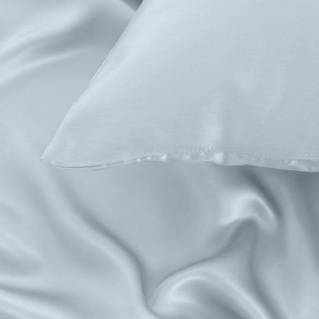 Pure Silk Pillow Case by Royal Comfort (Single Pack) - Soft Blue-1951134816229527559