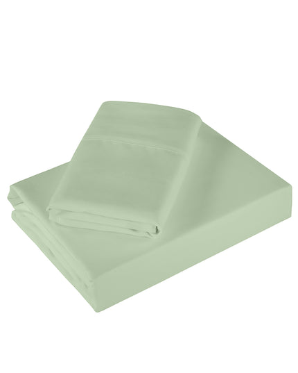 Royal Comfort - 1200TC Ultrasoft 4 Pc Sheet Set - King - Sage Green-1951134881031524354