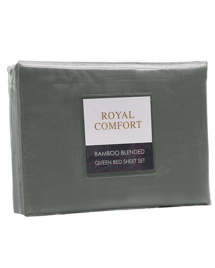 Royal Comfort Bamboo Blended Sheet & Pillowcases Set 1000TC Ultra Soft Bedding-1951134908202225667