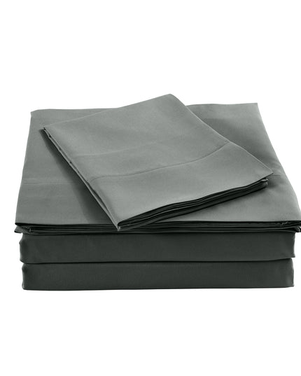 Royal Comfort Blended Bamboo Sheet Set Charcoal - King-1951134883036401666