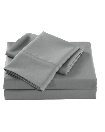 Royal Comfort Bamboo Cooling 2000TC Sheet Set - Single - Mid Grey-1951134883795570690