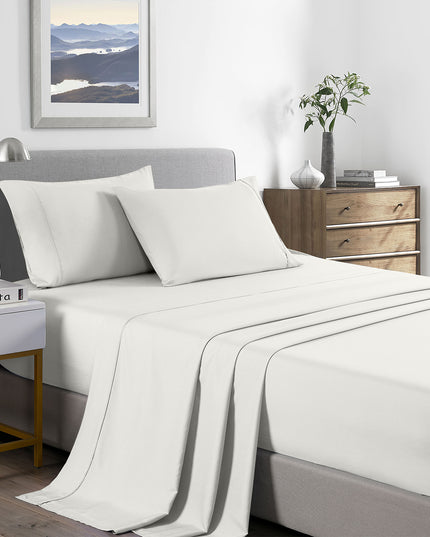 Royal Comfort Bamboo Cooling 2000TC Sheet Set Queen - Natural-1951134885552984064