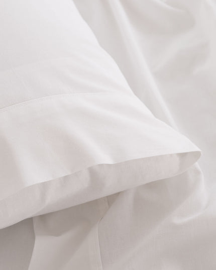 Royal Comfort Vintage Washed 100% Cotton Sheet Set King - White-1951134889655013379