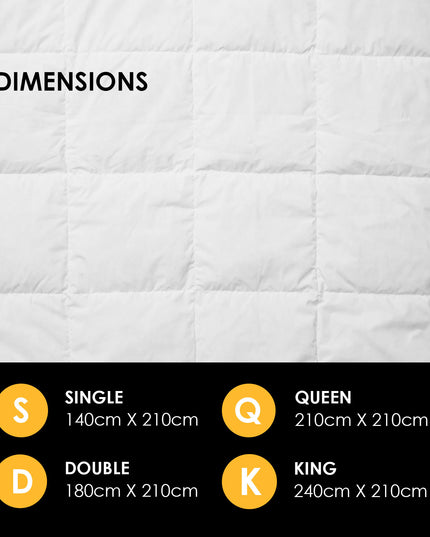 Royal Comfort 800GSM Silk Quilt - Single-1951134843563806725