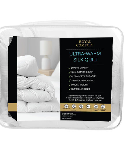 Royal Comfort 800GSM Silk Quilt - King-1951134844197146630