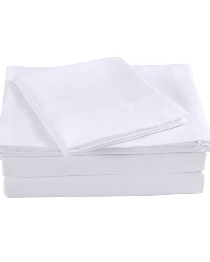 Royal Comfort Blended Bamboo Sheet Set White - King-1951134849012207618
