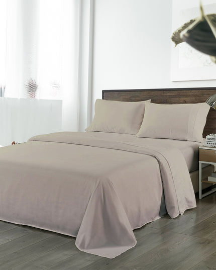 Royal Comfort Blended Bamboo Sheet Set Warm Grey - King-1951134849423249408