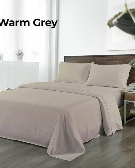 Royal Comfort Blended Bamboo Sheet Set Warm Grey - King-1951134849423249412