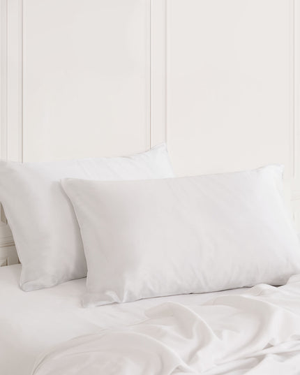 MULBERRY SILK PILLOW CASE TWIN PACK - SIZE: 51X76CM - WHITE-1951134812123303936