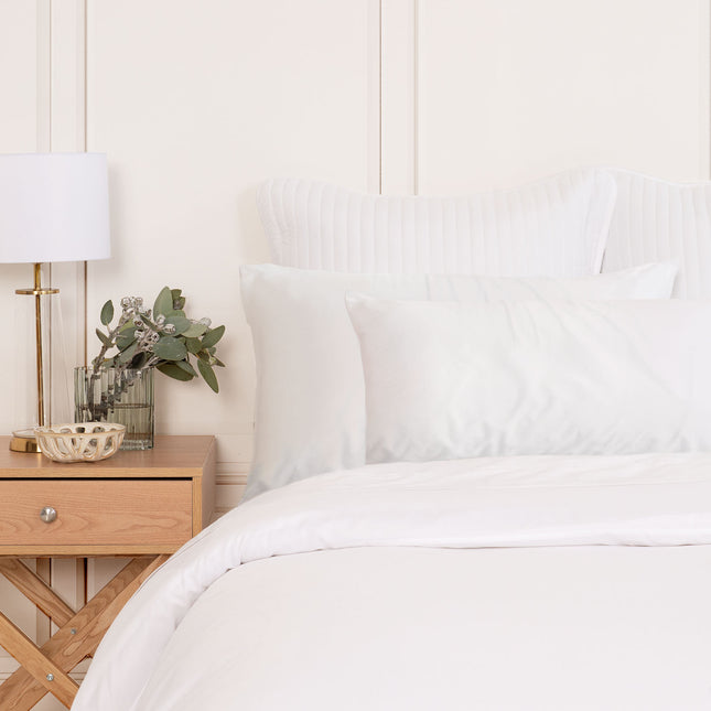 MULBERRY SILK PILLOW CASE TWIN PACK - SIZE: 51X76CM - WHITE-1951134812123303937