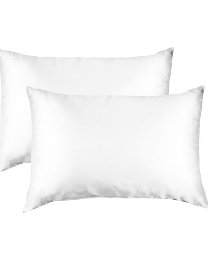 MULBERRY SILK PILLOW CASE TWIN PACK - SIZE: 51X76CM - WHITE-1951134812123303940