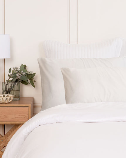 MULBERRY SILK PILLOW CASE TWIN PACK - SIZE: 51X76CM - IVORY-1951134812307853313