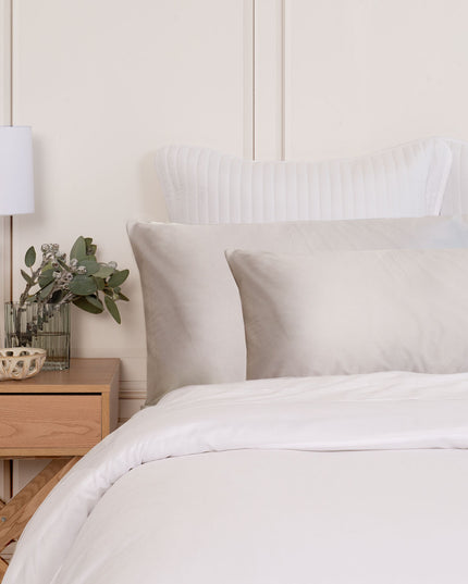 MULBERRY SILK PILLOW CASE TWIN PACK - SIZE: 51X76CM - SILVER-1951134812500791297