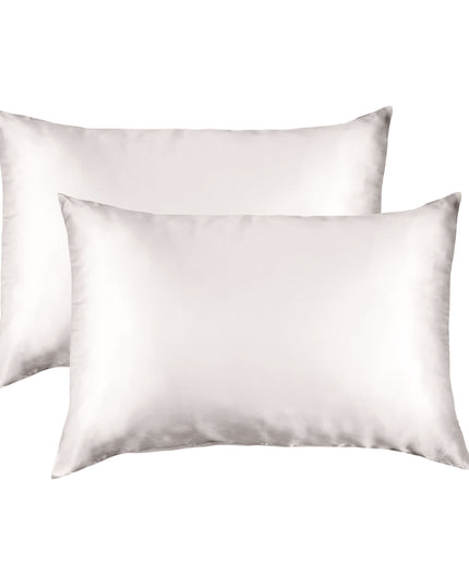 MULBERRY SILK PILLOW CASE TWIN PACK - SIZE: 51X76CM - SILVER-1951134812500791296