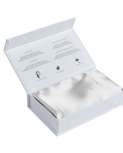 MULBERRY SILK PILLOW CASE TWIN PACK - SIZE: 51X76CM - SILVER-1951134812500791301