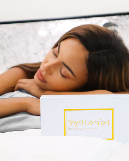 MULBERRY SILK PILLOW CASE TWIN PACK - SIZE: 51X76CM - SILVER-1951134812500791303