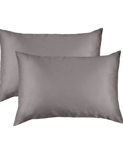 MULBERRY SILK PILLOW CASE TWIN PACK - SIZE: 51X76CM - CHARCOAL-1951134812672757760