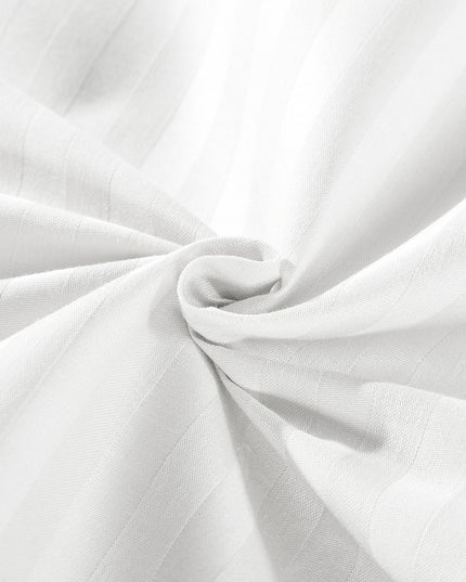KENSINGTON 1200TC COTTON SHEET SET IN STRIPE-QUEEN - WHITE-1951134850245332999